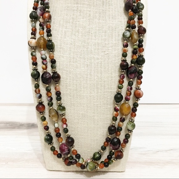 • Artisan • Jewel Beaded Necklace - Picture 4 of 4
